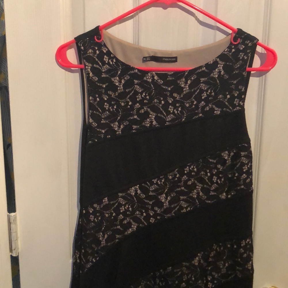 Black and lace dress